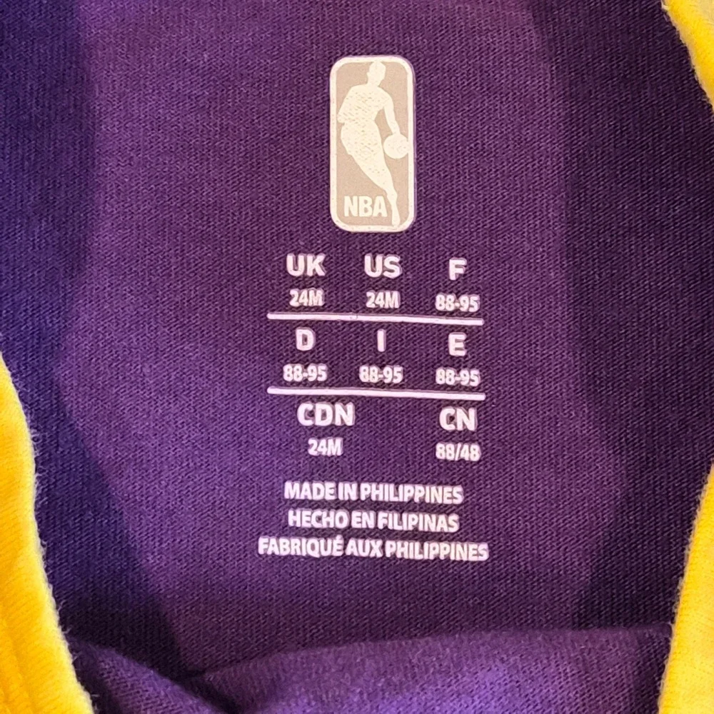 NBA Los Angeles Lakers Court Princess Purple Ruffle Bodysuit 24M PO22543